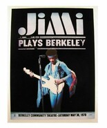 Jimi Hendrix Poster Black Velvet Promo Berkeley Jimmy - $90.83
