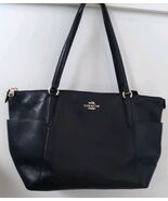 Coach 37216 Ava II Soft Pebbled Leather Tote Shoulder Bag Black - €42,37 EUR