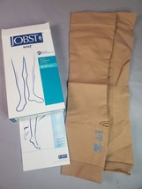Jobst Relief Compression XL Knee Stockings 20-30 mmhg Beige Open Toe Unisex - £27.62 GBP