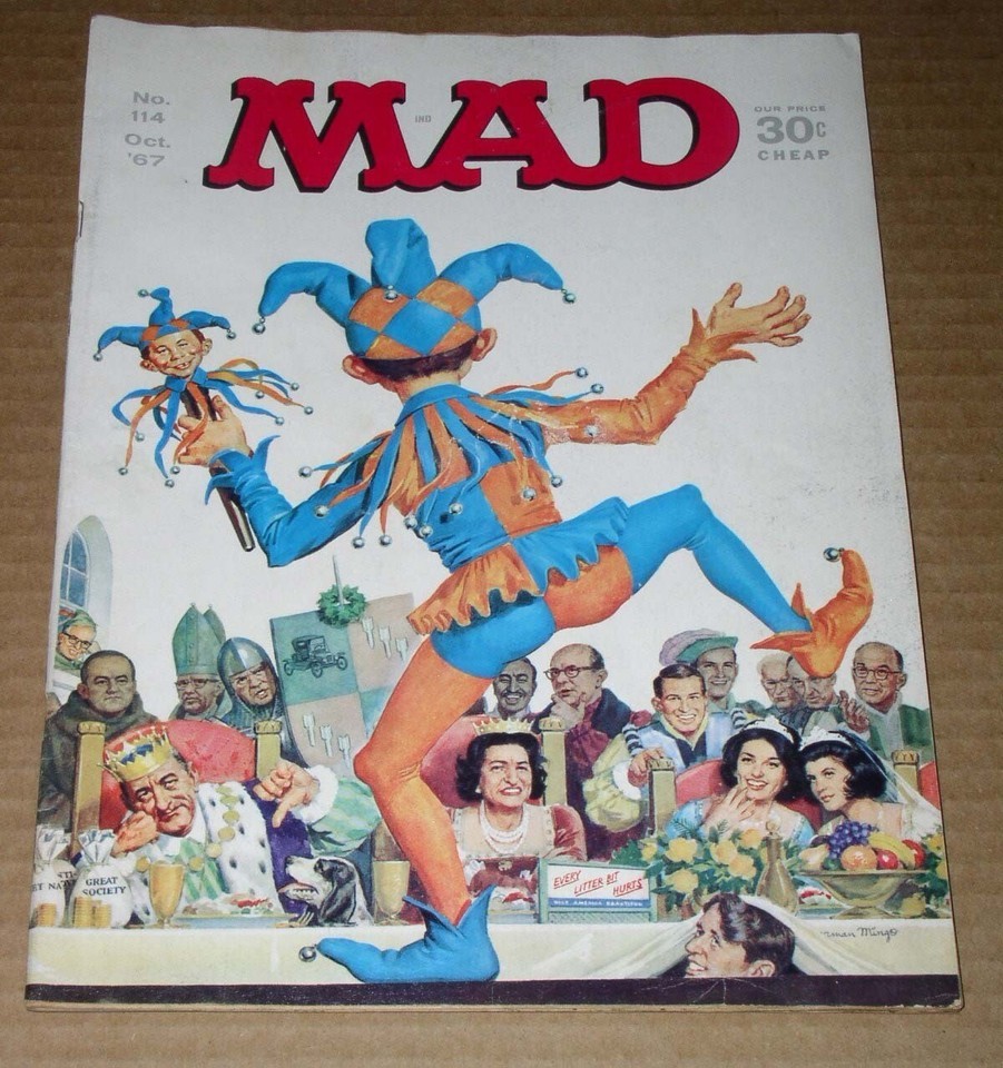 Mad Magazine Vintage 1967 No. 114 Alfred E Neuman VG+/VG++* - $24.99