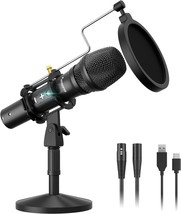Usb/Xlr Podcast Dynamic Microphone, Maono Studio Mic Kit With Volume Control, - £62.30 GBP