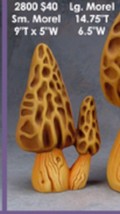 Mushroom Ceramic Mold Morel Mushrooms for Garden Clay Magic 2800 EXCELLENT 9x5 - £70.97 GBP