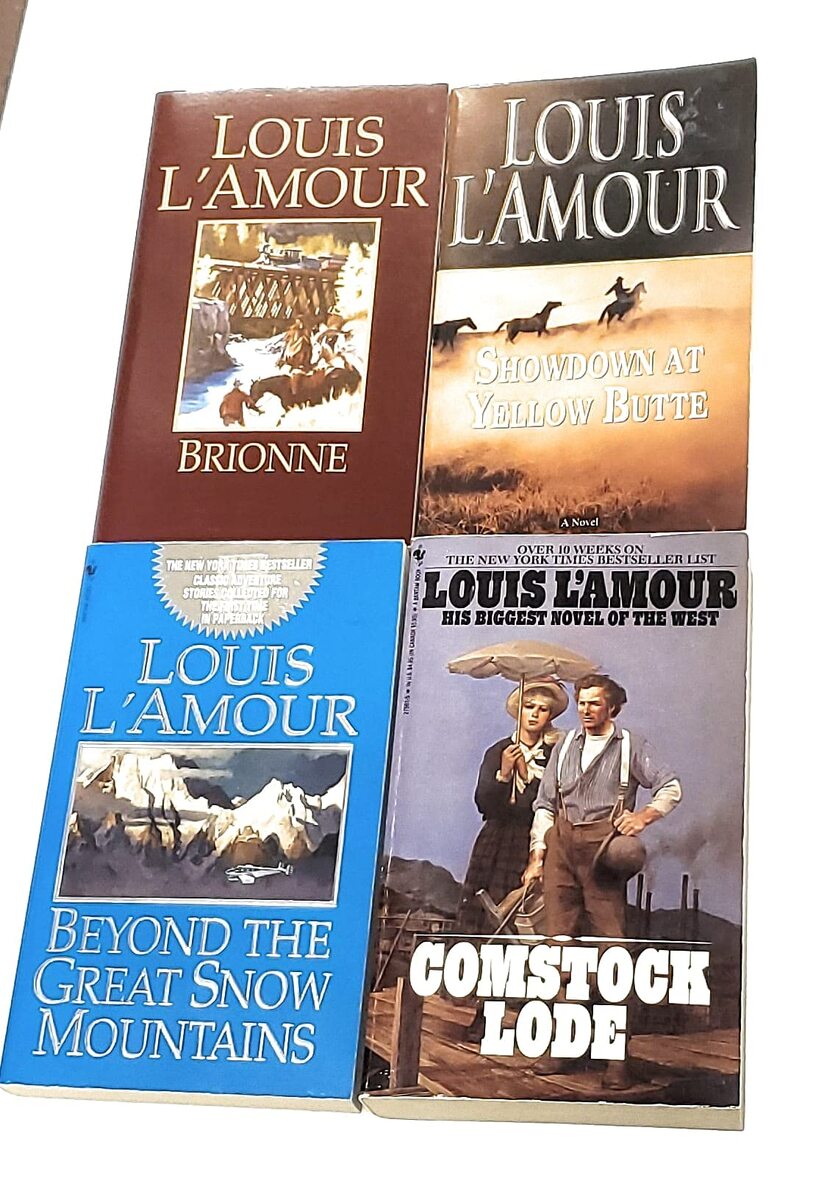Set of 4 Louis L'Amour Westerns - Brionne, Showdown at Yellow Butte, Bey... - $19.59 Set of 4 Louis L'Amour Westerns - Brionne, Showdown at Yellow Butte, Bey... - $19.59