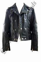 Genuine Handmade Mens Biker Quilted Premium  Leather leder Jacket Stylis... - £192.50 GBP+