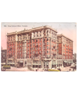 Vtg Postcard-King Edward Hotel-Toronto-Street View-Cars, People, Trolly-... - $4.15