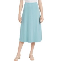 Alfani Womens XL Precious Jade Pull On Elastic Waist A Line Skirt NWT AT58 - £23.15 GBP
