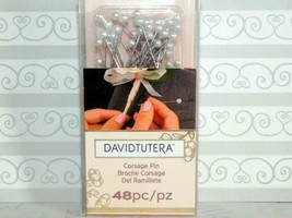 David Tutera Corsage pin Broche 48 pc 1.5 in Bridal Wedding Brand New - £3.88 GBP