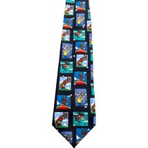 Vintage &#39;97 Looney Tunes Mania 100% Silk Tie Necktie Golf Golfing Bugs B... - $9.89