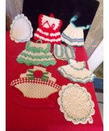 LOT of 8 Vintage Crocheted Pot holders-Homemade - $24.75