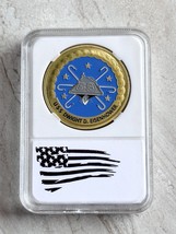 Us Navy - Uss Dwight D. Eisenhower - CVN-69 Challenge Coin With Case - £11.98 GBP