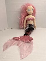 Aurora Sea Sparkles Mermaid Doll 2019 Plush Pink Silver Flip Sequin 18” ... - $9.99