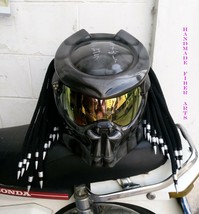 CUSTOM  PREDATOR MOTORCYCLE HELMET - £405.37 GBP