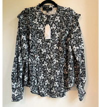 ERDEM Universal Standard Long Sleeve Kalina Shirt Women’s XS Chambray Bu... - £43.98 GBP