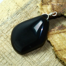 Black Onyx Smooth Fancy Cabochon Briolette Natural Loose Gemstone Making Jewelry - £5.48 GBP