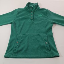 The North Face ATTV Women's S Green 1/4 Snap Pullover Sweatshirt Pockets Outdoor image 9