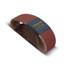 110010 4 X 24 Inch Sanding Belts | 120 Grit Aluminum Oxide Sanding Belt | Premiu - £19.15 GBP