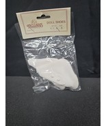 Tallinas Doll Shoes NOS White Pearl Boots Style 1 Size 6 NEW ￼￼ Vintage - $92.91 MXN