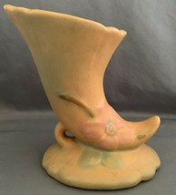 Vintage Weller Pottery Cornucopia Wild Rose Vase C1935 - £12.06 GBP