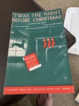 Twas The Night Before Christmas - 1945 - Sheet Music - £11.67 GBP