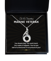Necklace Birthday Present For Marine Veteran New Job Promotion - Jewelry  - £39.92 GBP