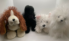Lot of Webkinz Ganz plush stuffed animals dogs Poodle Yorkie Westie Basset Hound - £15.17 GBP