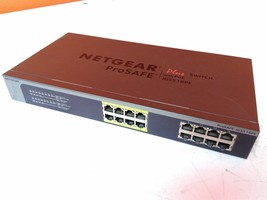 Defective Netgear JGS516PE ProSafe Plus 16 Port Gigabit Switch NO PoE AS-IS - £23.46 GBP