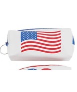 American Flag Vegan Leather On The Go Bag Pouch Keychain - $12.87