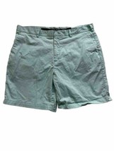 Fish Hippie Drift Shorts Size 38 green Flat Front 8” Inseam Quick Dry - $14.84