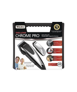 22pcs Wahl Chrome Pro Hair Cut Kit with Trimmer, Haircutting Clipper Bar... - £58.74 GBP