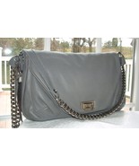 TYLIE MALIBU Grey Leather Jetset Cross Body Bag NWT $534. - £219.82 GBP