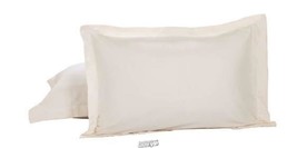 Microfiber Pillow Sham 2-Pack Ivory - £18.97 GBP