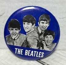 The Beatles Beatles Button Pin NEMS Vintage Blue HTF EUC Rock Band Large Fan - $29.69