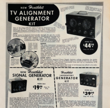 1955 Heath Company TV Alignment Generator Advertisement Vintage Electron... - $24.99