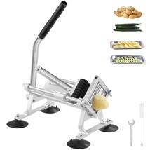 VEVOR Commercial Vegetable Slicer, 3/8 inch Fruit Slicer, Stainless Steel and Al - $111.14