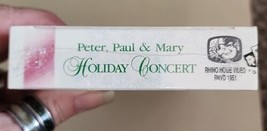 Peter Paul &amp; Mary Holiday Concert Ny Choral Rhino 1990 Vhs Vcr Tape - New Sealed - £11.55 GBP