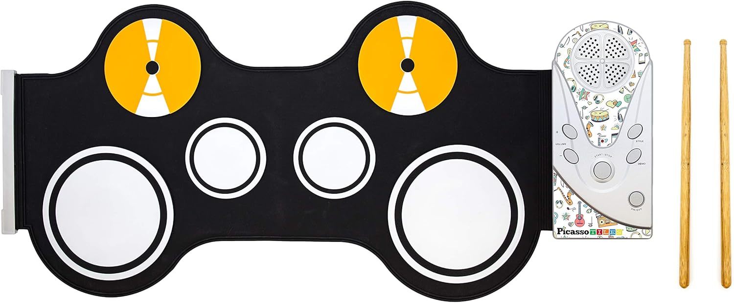 Picassotiles Pt50 Portable Kid&#39;S Roll Up Drum, Educational Electronic Dr... - $51.92