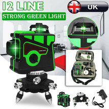 WAKYME 12 Lines Green Laser Level 3D Self-Leveling 360 Horizontal Vertical Cross - £102.27 GBP - £123.80 GBP