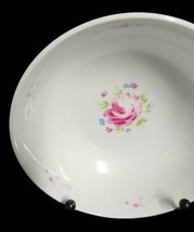 Gibson Designs HEAVENLY ROSE 4-Cereal Bowls 5 7/8” D Pink Rose &amp; Flowers Coupe - £38.33 GBP