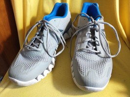 REEBOK Men&#39;s Zig Pulse Running Athletic Shoes Gray &amp; Blue/Size 8 1/2 - £19.46 GBP
