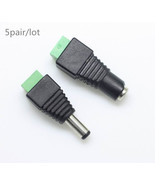 5pairs/10pcs Male &amp; Female 2.1x5.5mm DC Power Jack Plug Adapter Connecto... - €8,53 EUR