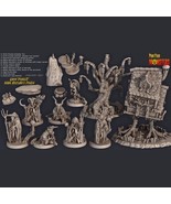 3D Printed Print Your Monsters Witches Pack Full Set 28mm - 32mm D&amp;D War... - $84.07+