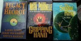 Lot 3 Larry Niven Hcdj Sequel The Smoke Ring Legacy Of Heorot The Gripping Hand - £9.74 GBP