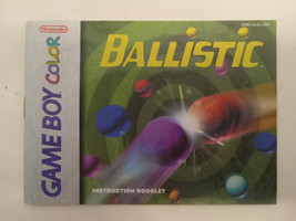 Nintendo Gameboy Color Ballistic 1999 GBC MANUAL ONLY - $7.50