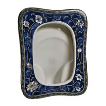 1986 Vintage Takahashi Blue Royal Porcelain Ceramic Picture Frame, Made ... - $27.96