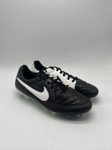 Nike Tiempo Legend V FG Black/White Soccer Cleats 631518-010 Men&#39;s Size 6.5 - $149.95