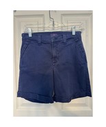NYDJ Women&#39;s Navy Chino Shorts Size 2 | Rolled Hem | Classic Fit | Summe... - $504.43 MXN