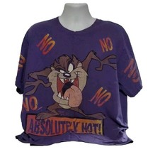 Vintage Taz Absolutely Not Looney Tunes T-Shirt Size Large Woman&#39;s 22W / 20W Y2K - £15.73 GBP