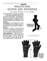 WWII Thigh High Stockings Ribbed & Matching Gloves - 3 Knit patterns (PDF 0466) - $3.75
