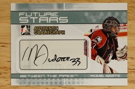 2010 Game Between Pipes Masked Men II Autograph A-MA Mickael Audette Hockey Card - £8.64 GBP