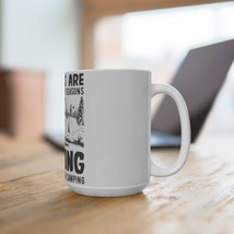 Camping Lover Mug 15oz - &quot;My Years Are Divided Into Two Seasons&quot; Durable... - £16.99 GBP